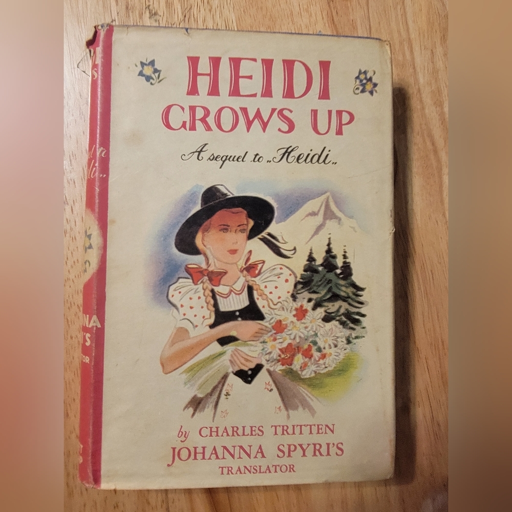 VTG HC DJ Heidi Grows Up A Sequel To Heidi By Charles Tritten 1938